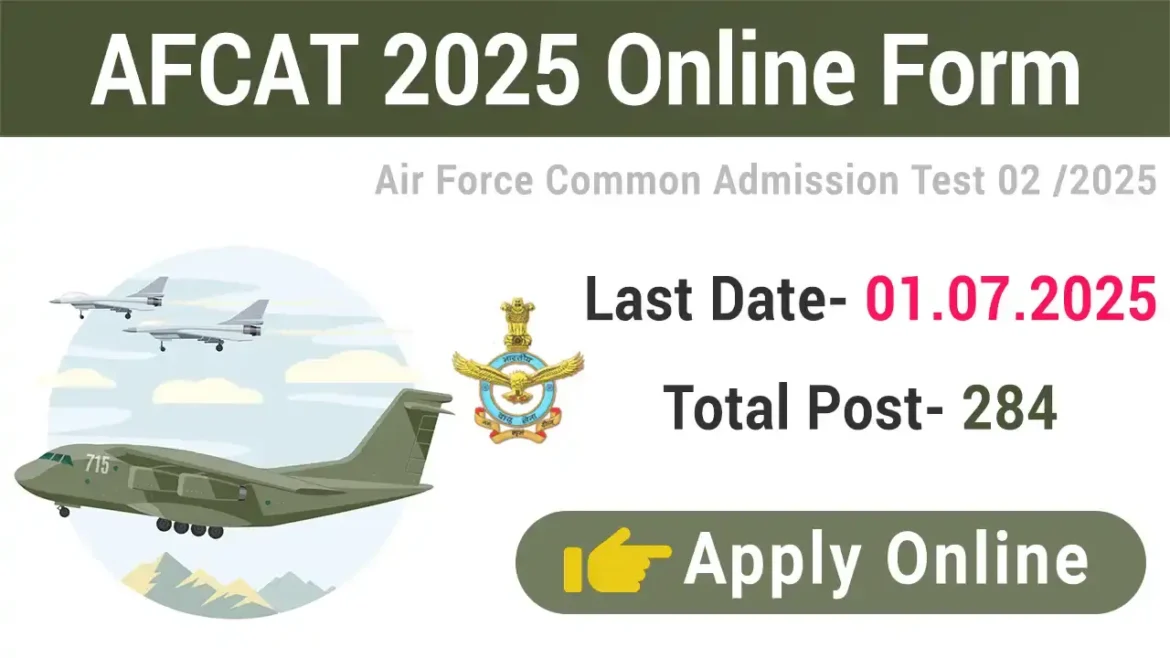 Indian Airforce AFCAT 02/2025 Recruitment